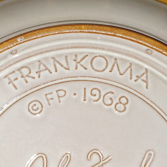 Vintage 1968 Frankoma Collectible Christmas Plate Flight Into Egypt Holy Family - Picture 2 of 9